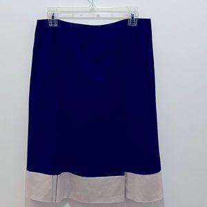 Ann Taylor double pleated midi skirt
